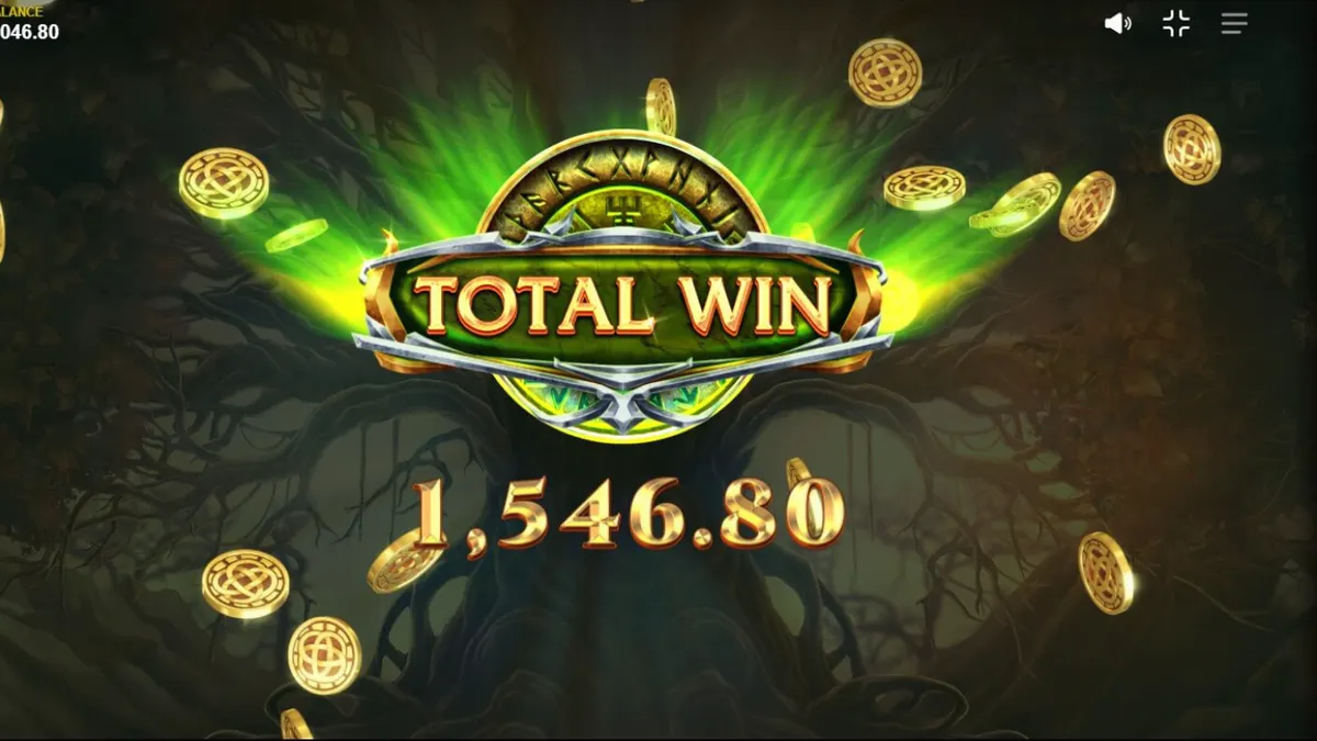 Tampilan visual slot Loki’s Descendants dengan tema mitologi Nordik yang gelap dan simbol-simbol kuno.
